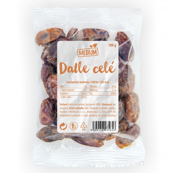 Datle celé 100g Medium