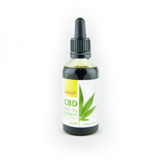 CBD Konopný olej 50 ml Wolfberry