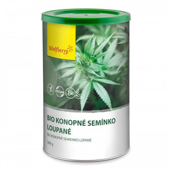 Konopné semínko loupané BIO 500g Wolfberry