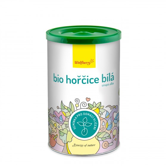 Hořčice bílá BIO semínka na klíčení 200g Wolfberry