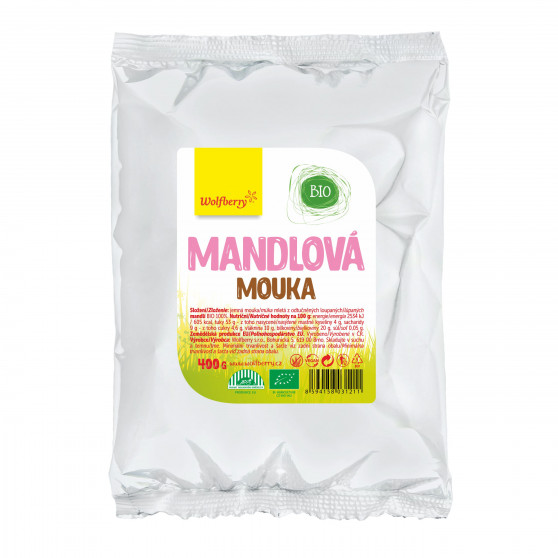 Mandlová mouka BIO 400g Wolfberry