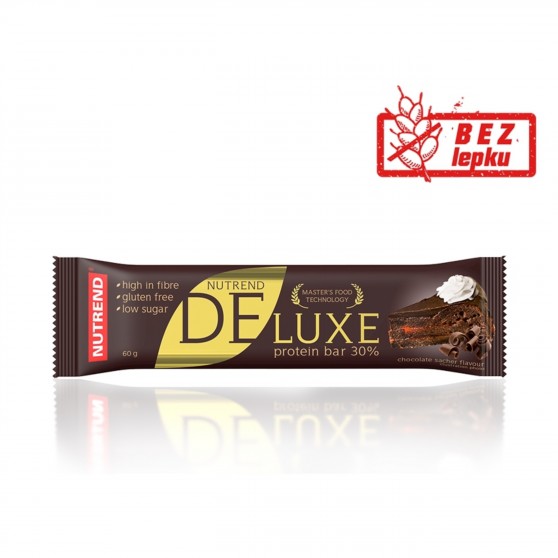 Tyčinka DELUXE Bar čokoládový sachr 60g Nutrend