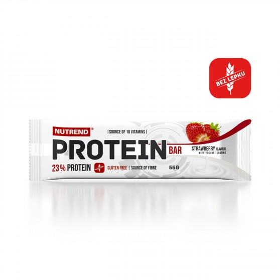 Tyčinka PROTEIN Bar jahoda 55g Nutrend