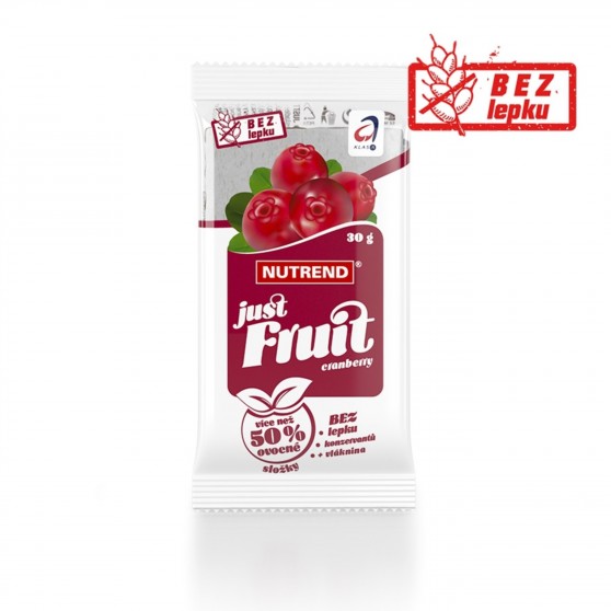 Tyčinka JUST FRUIT brusinka 30g Nutrend