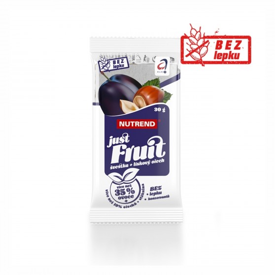 Tyčinka JUST FRUIT švestka + lískový ořech 30g Nutrend