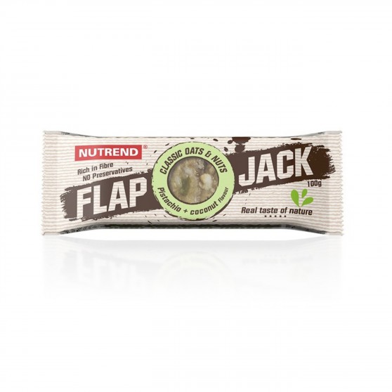 Tyčinka FLAPJACK pistácie a kokos 100g Nutrend