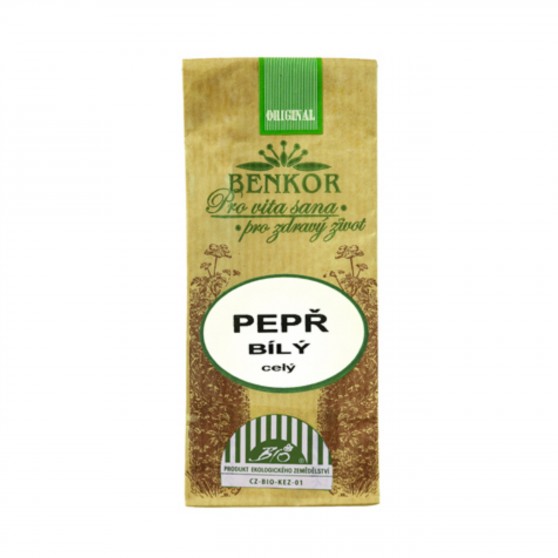 Pepř bílý celý BIO 35 g Benkor