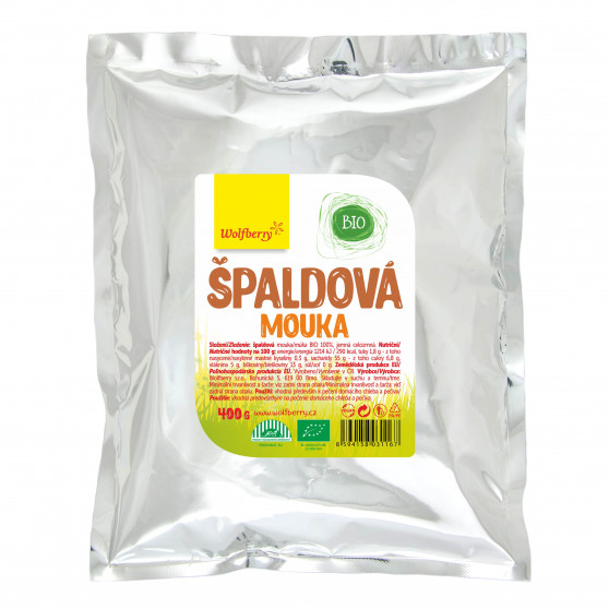 Špaldová mouka BIO 400g Wolfberry