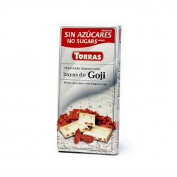 Bílá čokoláda Goji 75g Torras