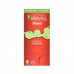 Mléčná čokoláda slazená sladidlem z rostliny STEVIA 100g Torras