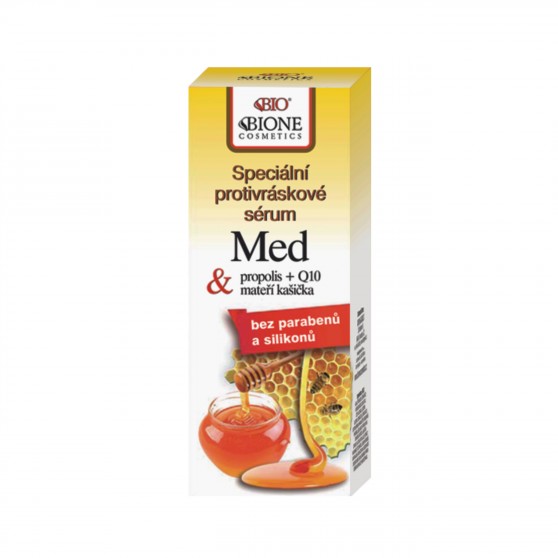 Speciální protivráskové sérum MED + propolis + Q10 + mateří kašička 40 ml Bione Cosmetics