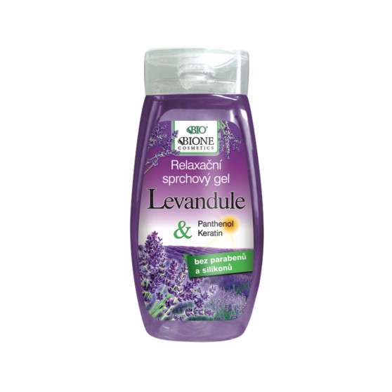 Relaxační sprchový gel Levandule 260 ml Bione Cosmetics