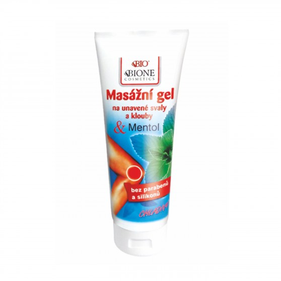 Masážní gel Chladivý mentol 200 ml Bione Cosmetics