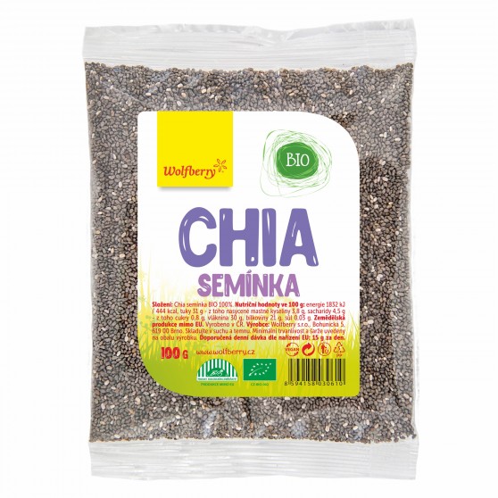 Chia semínka BIO 100g Wolfberry