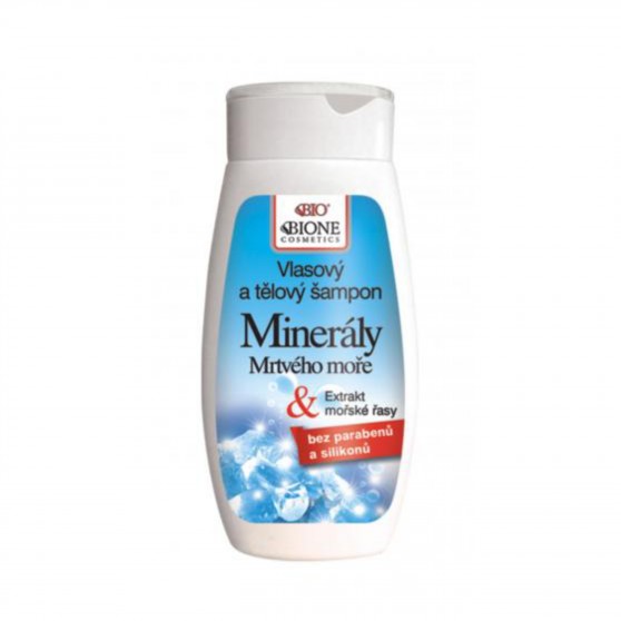 Vlasový a tělový šampon s minerály Mrtvého moře 255 ml Bione Cosmetics
