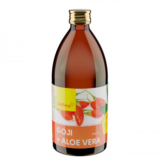 Goji šťáva + Aloe vera 500ml Wolfberry