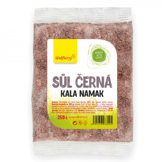 Himalájská sůl černá Kala Namak 250g Wolfberry