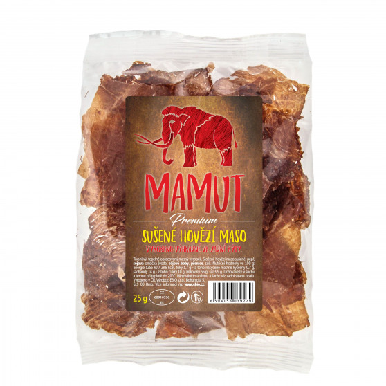 Sušené hovězí maso rovnou do pusy 25 g Mamut