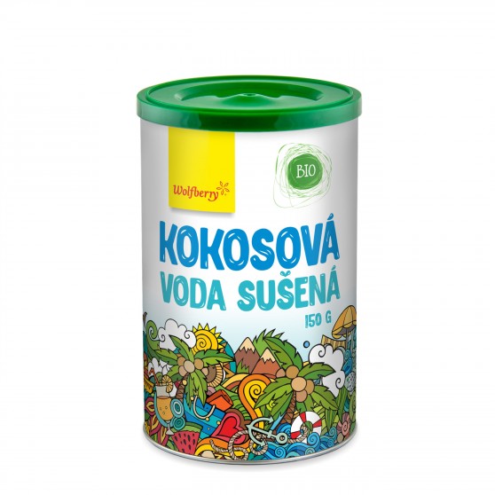 Kokosová voda BIO v prášku 150 g Wolfberry