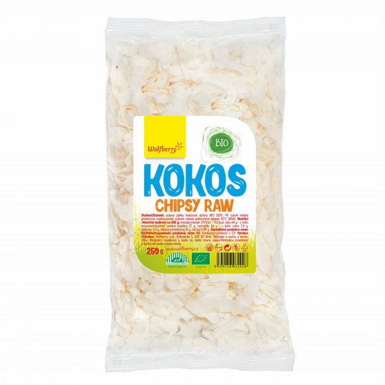 Kokosové chipsy BIO 250g Wolfberry