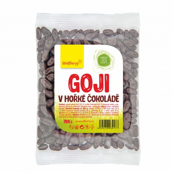 Goji v hořké čokoládě 100g Wolfberry