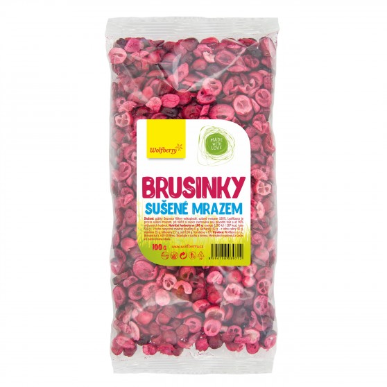 Brusinky lyofilizované 100 g Wolfberry