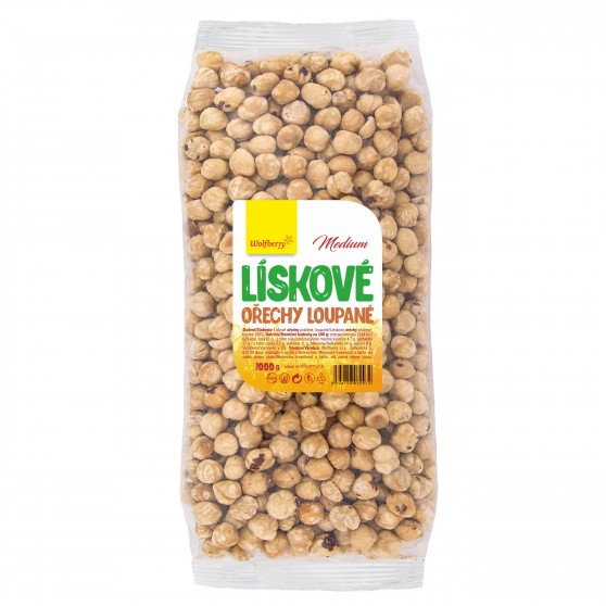 Lísková jádra loupaná 1 Kg Wolfberry