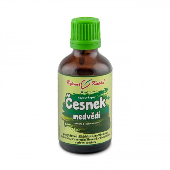 Česnek medvědí tinktura 50 ml Bylinné kapky