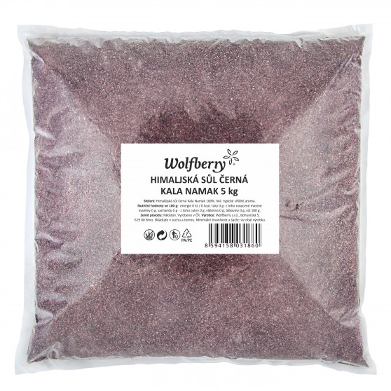 Himalájská sůl černá Kala Namak 5 kg Wolfberry