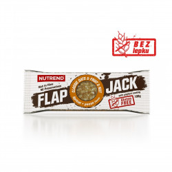 Tyčinka FLAPJACK  GLUTEN FREE meruňka a pekanový ořech s jogurtovou polevou 100 g Nutrend