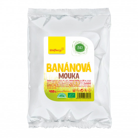 Banánová mouka BIO 400 g Wolfberry*