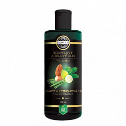 Bergamot a citronová tráva v mandlovém oleji 200ml Topvet