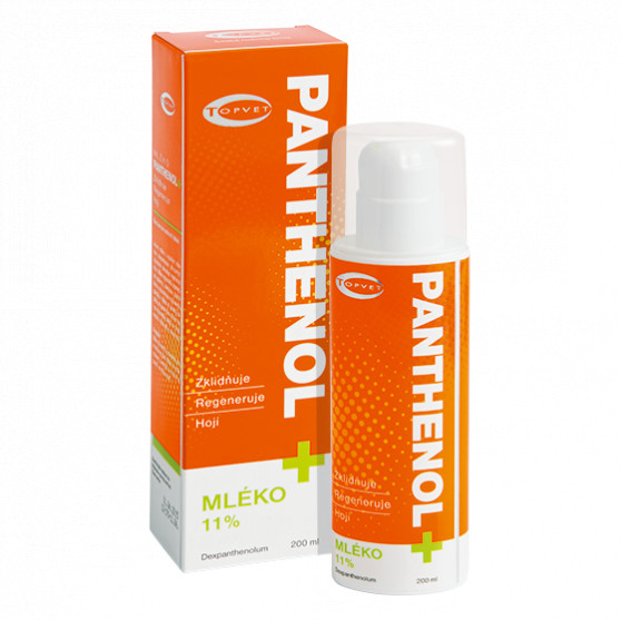 PANTHENOL + MLÉKO 11% 200ml Topvet