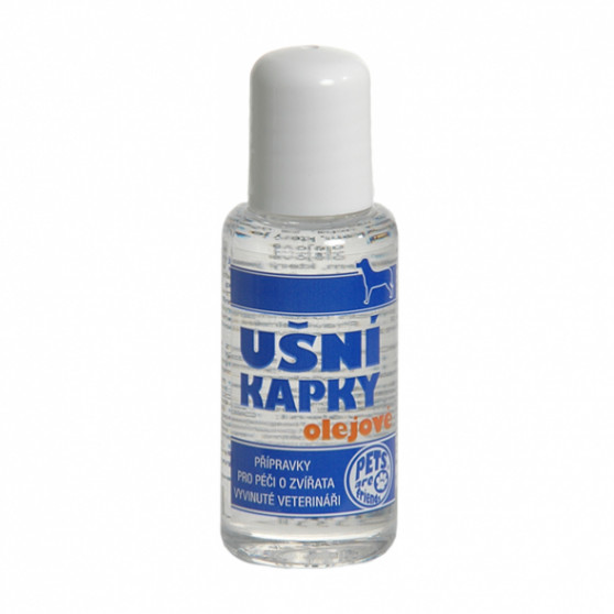 Ušní kapky olejové pro psy (i kočky) 50ml Topvet