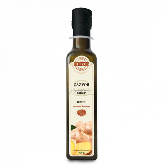 Zázvor sirup - farmářský 320g Topvet