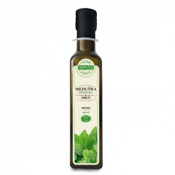 Meduňkový sirup - farmářský 320g Topvet