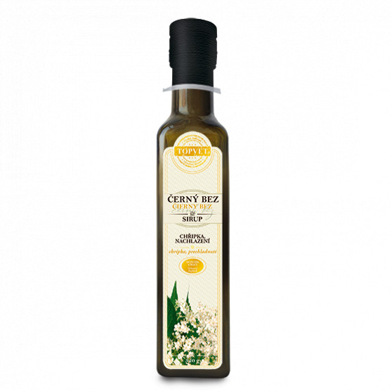 Černý bez sirup - farmářský 320g Topvet