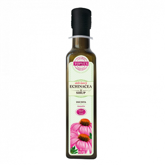 Echinacea stéviový sirup - farmářský 250ml Topvet