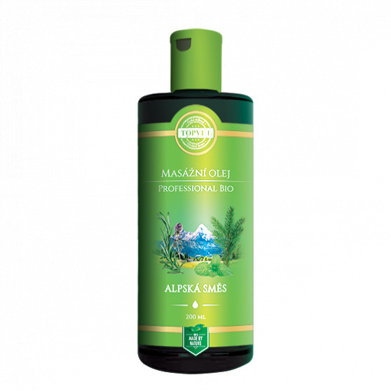 BIO Alpská směs mas. olej 200ml Topvet