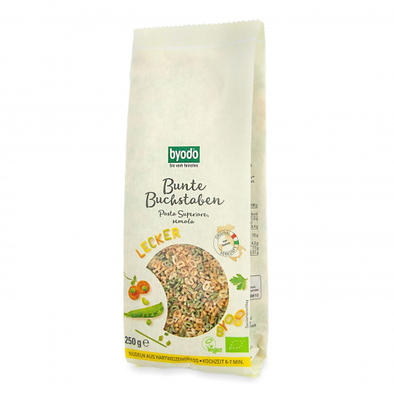 Písmenková abeceda do polévky BIO 250 g Byodo