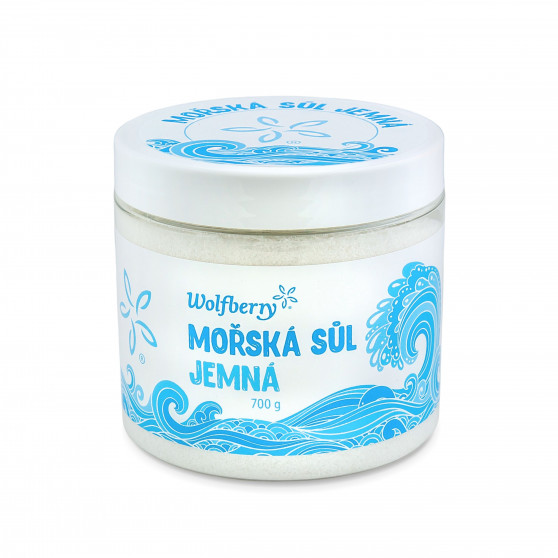 Mořská sůl jemná 700 g Wolfberry