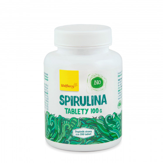 Spirulina BIO 200 tablet Wolfberry - doplněk stravy