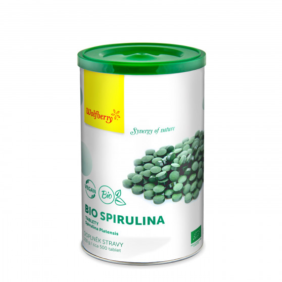 Spirulina BIO 250g 500tbl Wolferry