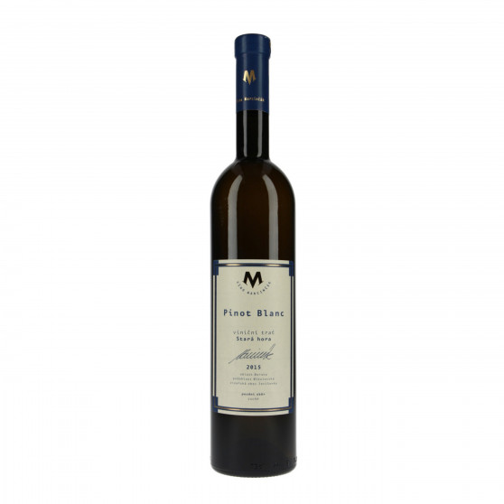Pinot blanc víno pozdní sběr suché 2017 BIO 0,75l vinařství Marcinčák