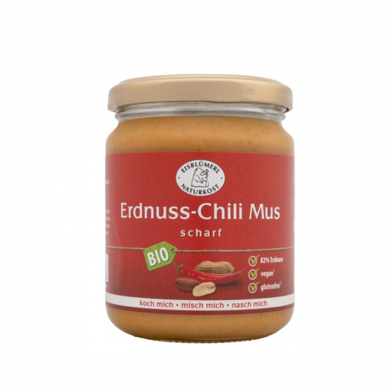 Arašídový krém pražený s chilli BIO 250 g Eisblumerl