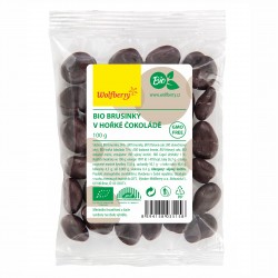 Brusinky v hořké čokoládě BIO 100g Wolfberry