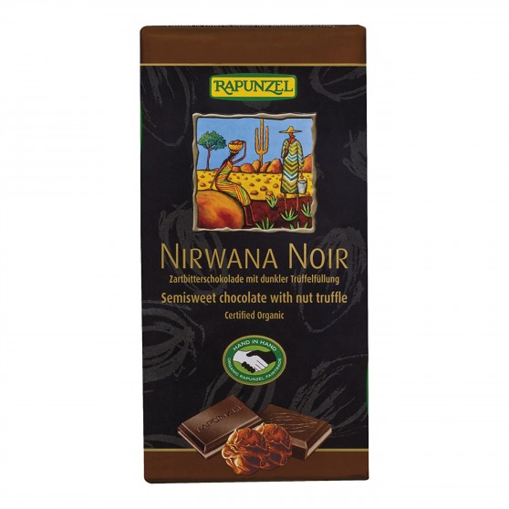 Čokoláda Nirwana hořká Vegan BIO 100 g Rapunzel